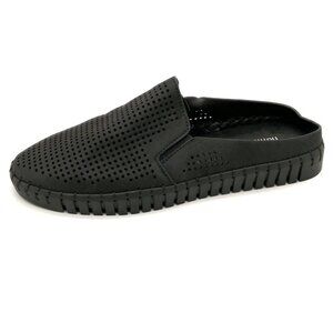 Harmony Balance Womens Sandal Sashay Black Clog Perforated‎ Elastic Insets 6